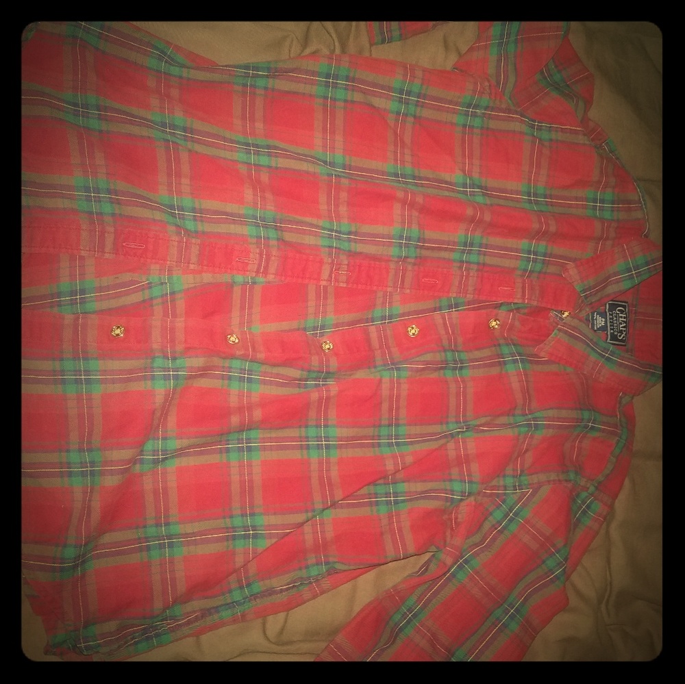 Red plaid shirt